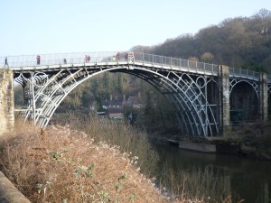 The Iron Bridge in Shropshire, England